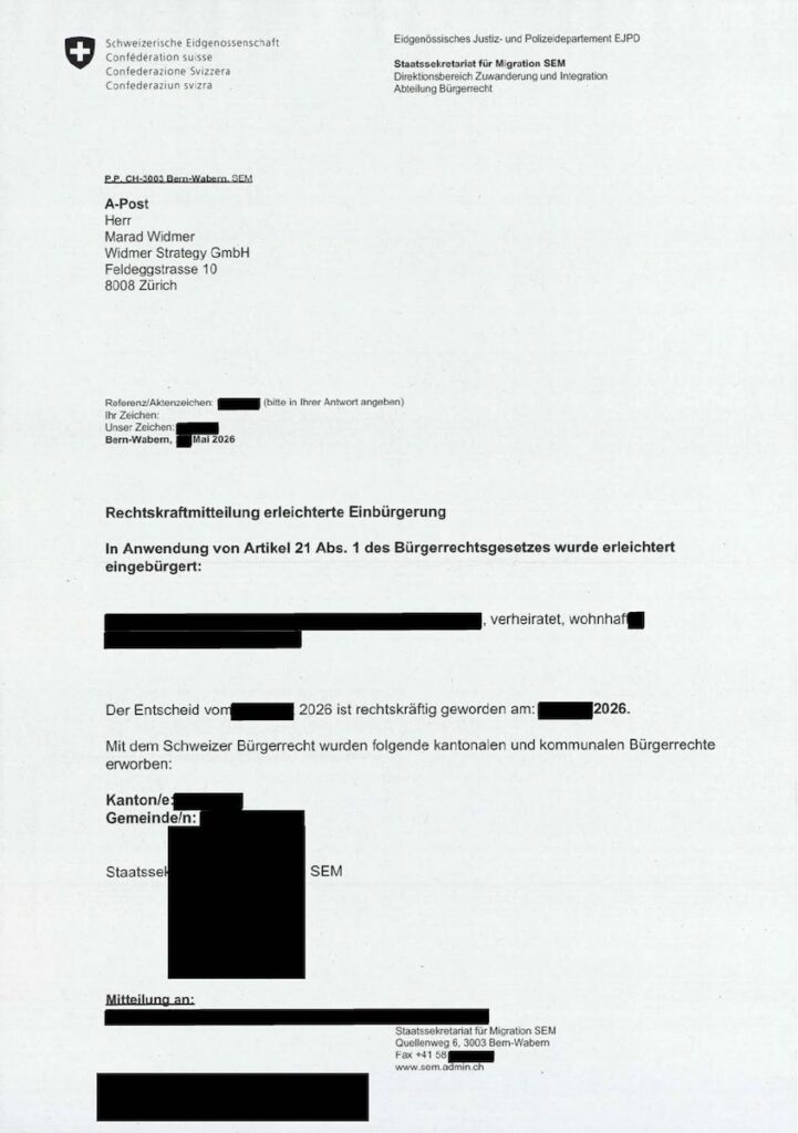 Erleichterte Einbürgerung Einträgen Strafregister
